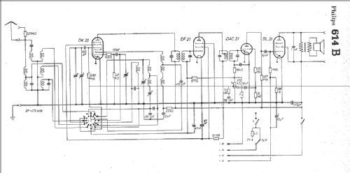 614B; Philips Radios - (ID = 5186) Radio