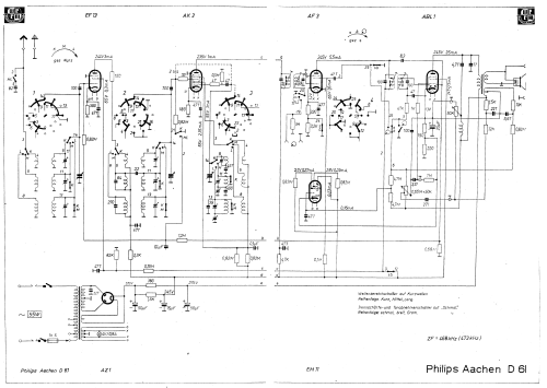 Aachen-Super D61; Philips Radios - (ID = 36005) Radio