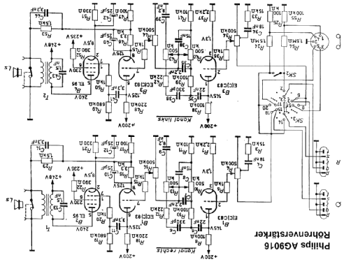 AG9016/22; Philips Radios - (ID = 530262) Ampl/Mixer