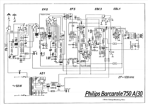 Barcarole 750A-30; Philips Radios - (ID = 1966817) Radio