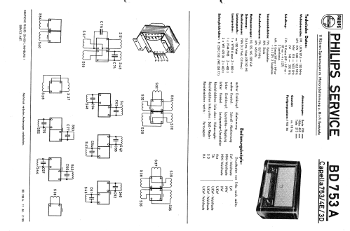 Capella 753/4E/3D BD753A; Philips Radios - (ID = 241983) Radio