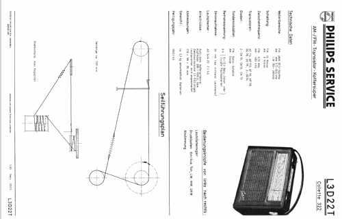 Colette 322 L3D22T; Philips Radios - (ID = 23721) Radio