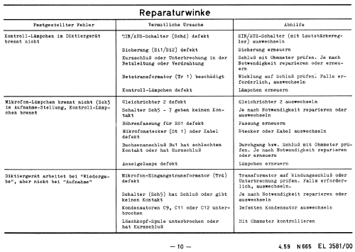 Diktiergerät EL3581 /00; Philips Radios - (ID = 1845416) R-Player