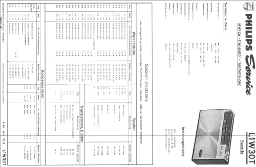 Fanette L1W30T /00D /00R; Philips Radios - (ID = 71426) Radio