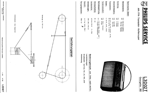Georgette 302 L3D02T; Philips Radios - (ID = 173076) Radio