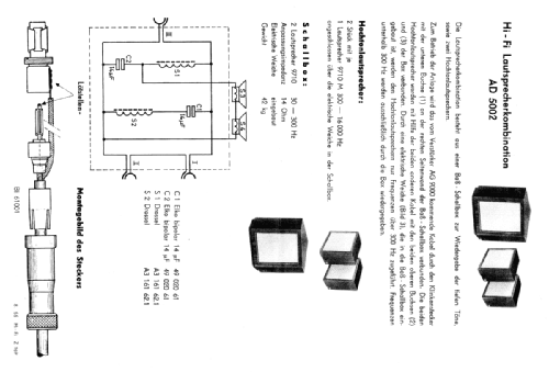 Hi-Fi Luidspreker-Combinatie AD5002; Philips; Eindhoven (ID = 1146167) Speaker-P