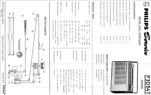 Jeanette Automatic P3D54T; Philips Radios - (ID = 1918914) Radio