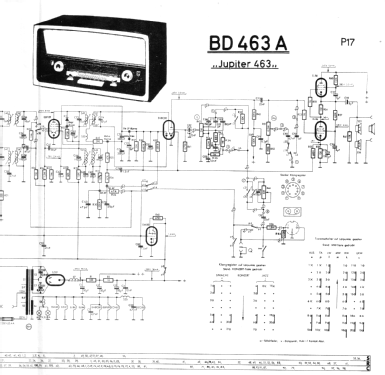 Jupiter 463 BD463A; Philips Radios - (ID = 518128) Radio