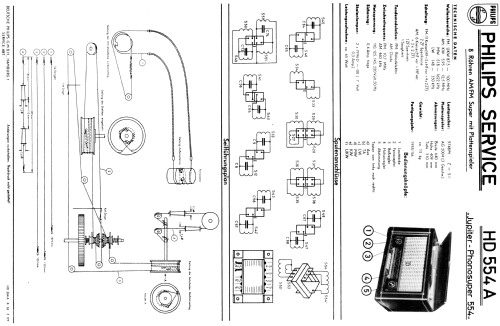 Jupiter-Phono-Super 554 HD554A; Philips Radios - (ID = 839723) Radio