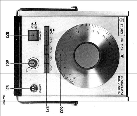 LF Generator PM 5105/07; Philips Radios - (ID = 2646025) Equipment