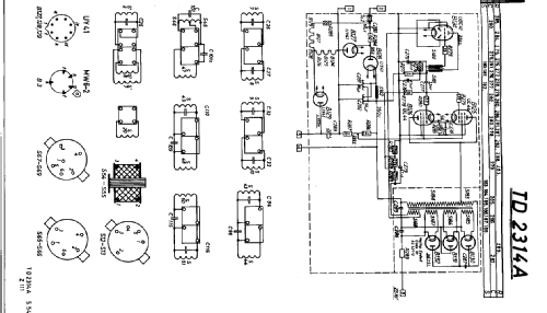 Projektionstruhe TD2314A; Philips Radios - (ID = 200226) Television