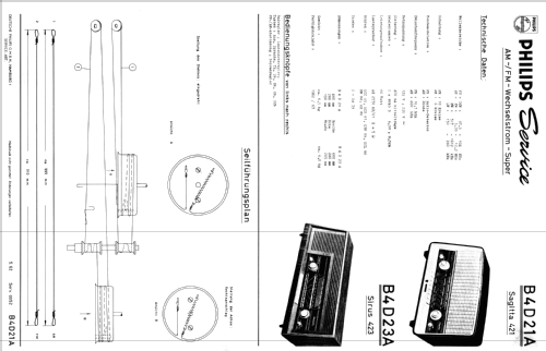 Sagitta 421 B4D21A; Philips Radios - (ID = 172038) Radio