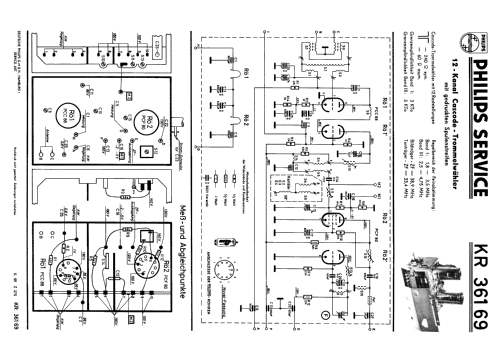 VHF Channel Selector KR 361 69; Philips Radios - (ID = 1871606) mod-past25