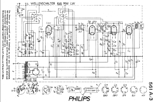 561A-2; Philips - Schweiz (ID = 152473) Radio