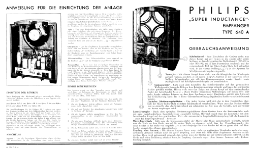 Super inductance 640A; Philips - Schweiz (ID = 2484018) Radio