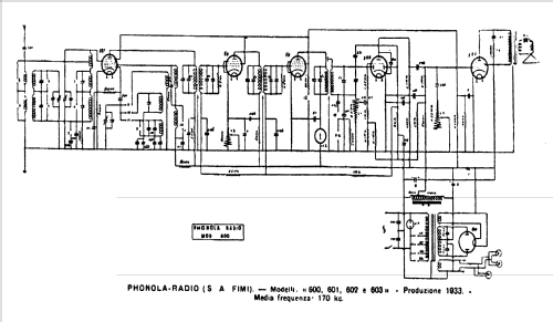 602 Ch= 600; Phonola SA, FIMI; (ID = 409630) Radio