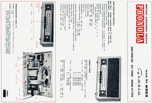 Grazia RV6353; Phonola SA, FIMI; (ID = 1745642) Radio