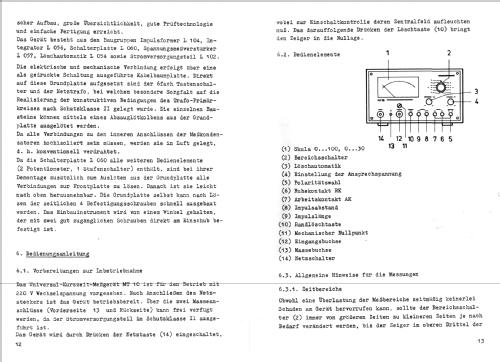 Kurzzeit-Messgerät MT10; Präcitronic Dresden, (ID = 107443) Equipment