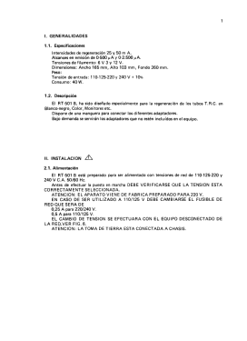 CRT Analyzer / Rejuvenator RT-501B; Promax; Barcelona (ID = 2844773) Equipment
