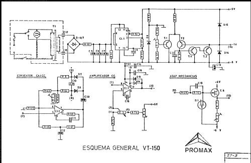 Voltímetro Electrónico VT-150; Promax; Barcelona (ID = 758275) Equipment