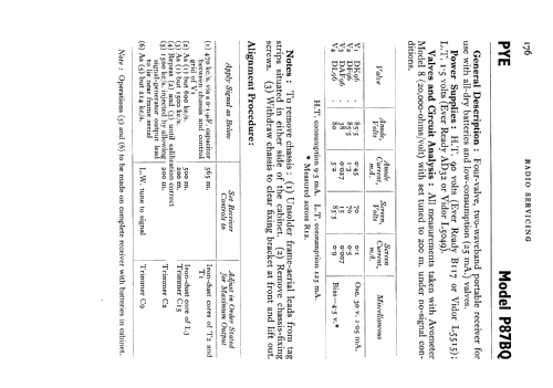 P87BQ; Pye Ltd., Radio (ID = 550313) Radio