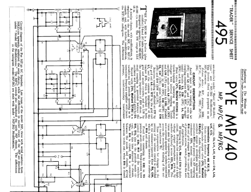 MP/40; Pye Ltd., Radio (ID = 1320920) Radio