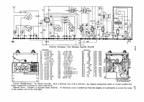 P23CR; Pye Ltd., Radio (ID = 546174) Car Radio