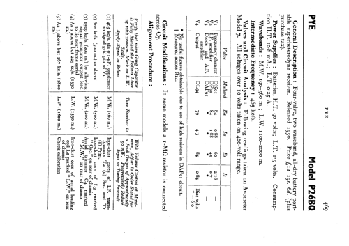 P26BQ; Pye Ltd., Radio (ID = 546317) Radio