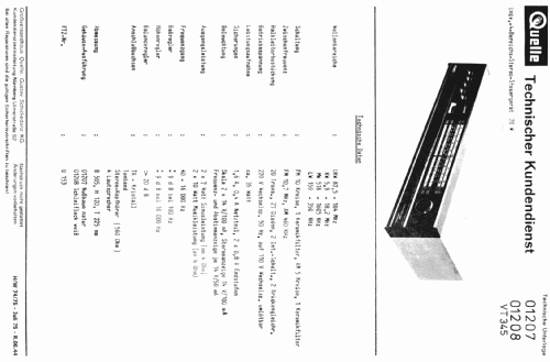 VT345; QUELLE GmbH (ID = 239534) Radio