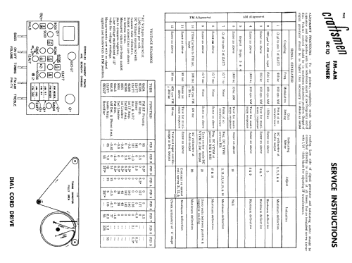 RC-10 AM-FM Tuner; Radio Craftsmen Inc. (ID = 1814695) Radio