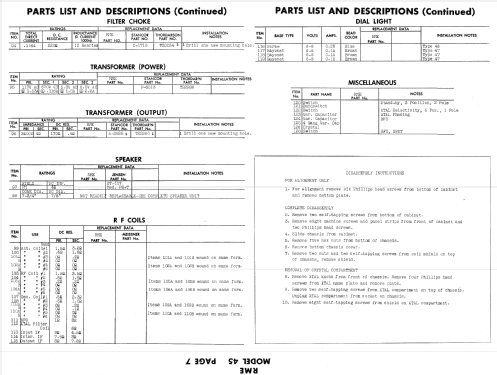 RME 45 RME-45; Radio Mfg. Engineers (ID = 627379) Amateur-R