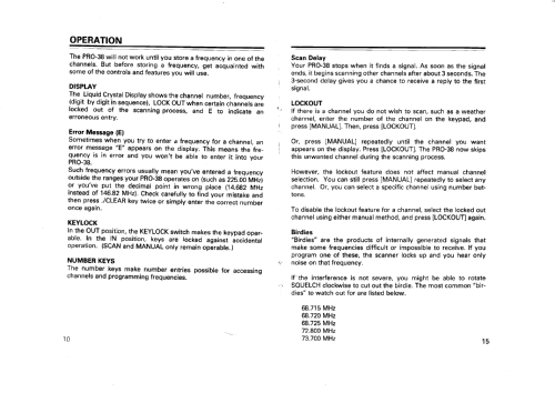 Récepteur à balayage AM/FM portatif Pro-38 Cat.No20-139; Radio Shack Tandy, (ID = 1245583) Commercial Re