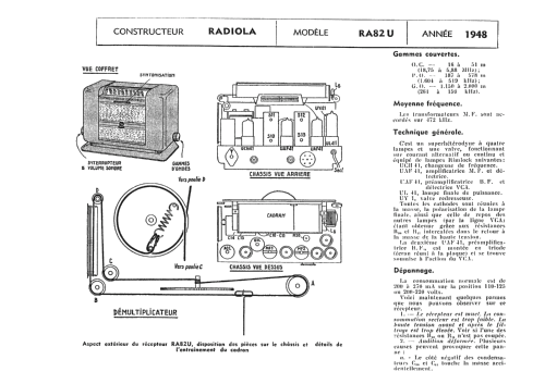 RA82U; Radiola marque (ID = 965753) Radio