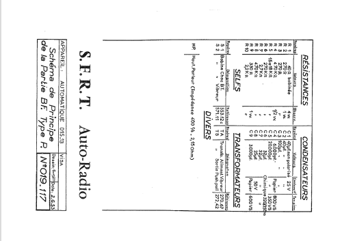 A2P; Radiomatic, S.F.R.T. (ID = 1551571) Car Radio