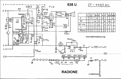 538U; Radione RADIO (ID = 22112) Radio