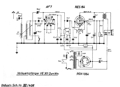 Volksempfänger VE301 Dyn W; Radione RADIO (ID = 240060) Radio