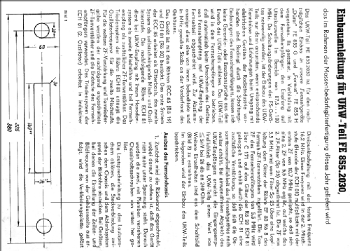 Format FE855H; Rafena Werke (ID = 804315) Television