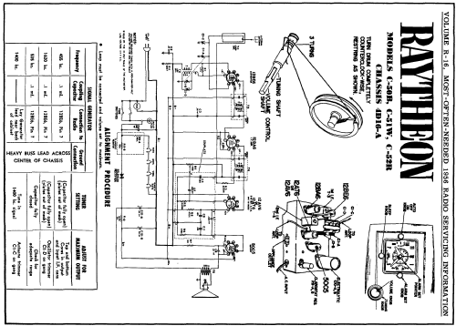 C-50B Ch= 4D16-A; Raytheon Mfg. Co.; (ID = 126462) Radio