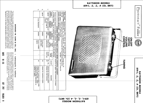 Transistor Radio 8TP1 Ch= 8RT1; Raytheon Mfg. Co.; (ID = 2646830) Radio