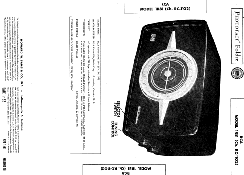 1R81 'Livingston' Ch= RC-1102; RCA RCA Victor Co. (ID = 510886) Radio