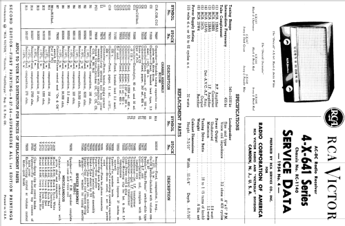 4-X-641 Driscll Ch= RC-1140; RCA RCA Victor Co. (ID = 1411632) Radio