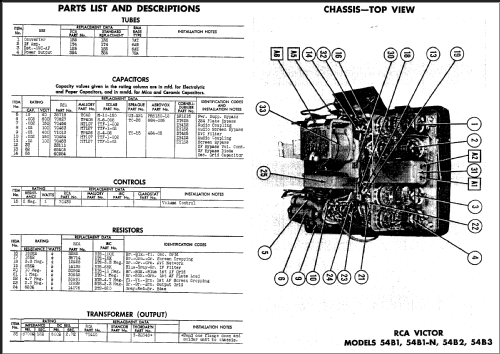 54B3 Ch= RC-589; RCA RCA Victor Co. (ID = 477999) Radio