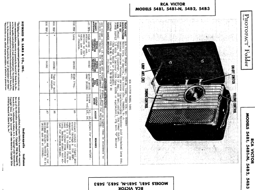 54B3 Ch= RC-589; RCA RCA Victor Co. (ID = 478001) Radio