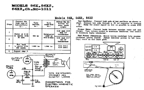 56X Ch= RC-1011; RCA RCA Victor Co. (ID = 984220) Radio