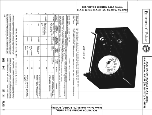 8-X-6E 'The Burgess' Ch= RC-1178; RCA RCA Victor Co. (ID = 824506) Radio