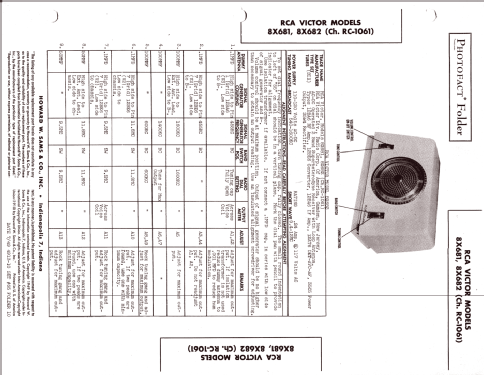 8X681 Ch= RC-1061; RCA RCA Victor Co. (ID = 1297961) Radio