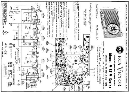 Transistor Six 9-BT-9H Ch= RC-1164A or RC-1164B; RCA RCA Victor Co. (ID = 139369) Radio