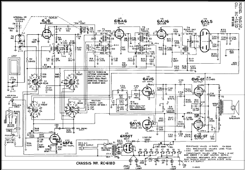 9W102 Ch= RC-618D; RCA RCA Victor Co. (ID = 272736) Radio
