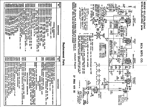 Q110 Ch= RC-594C; RCA RCA Victor Co. (ID = 900897) Radio