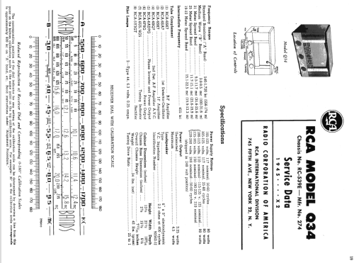 Q34 Ch= RC-539E; RCA RCA Victor Co. (ID = 1109034) Radio